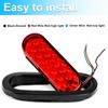 LIGBT 6 Inch Red Led Oval Trailer Tail Light 6’’