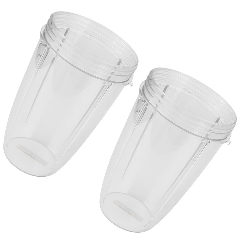 2Pcs Juicer Cup Transparent Mug Replacement Food Blender Accessory Fit