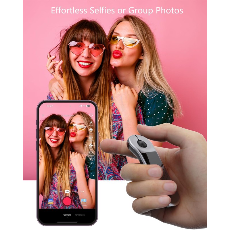 GUVOHUT Air Mouse Bluetooth Presenter with Touchpad for PC/iOS/Android, Rechargeable