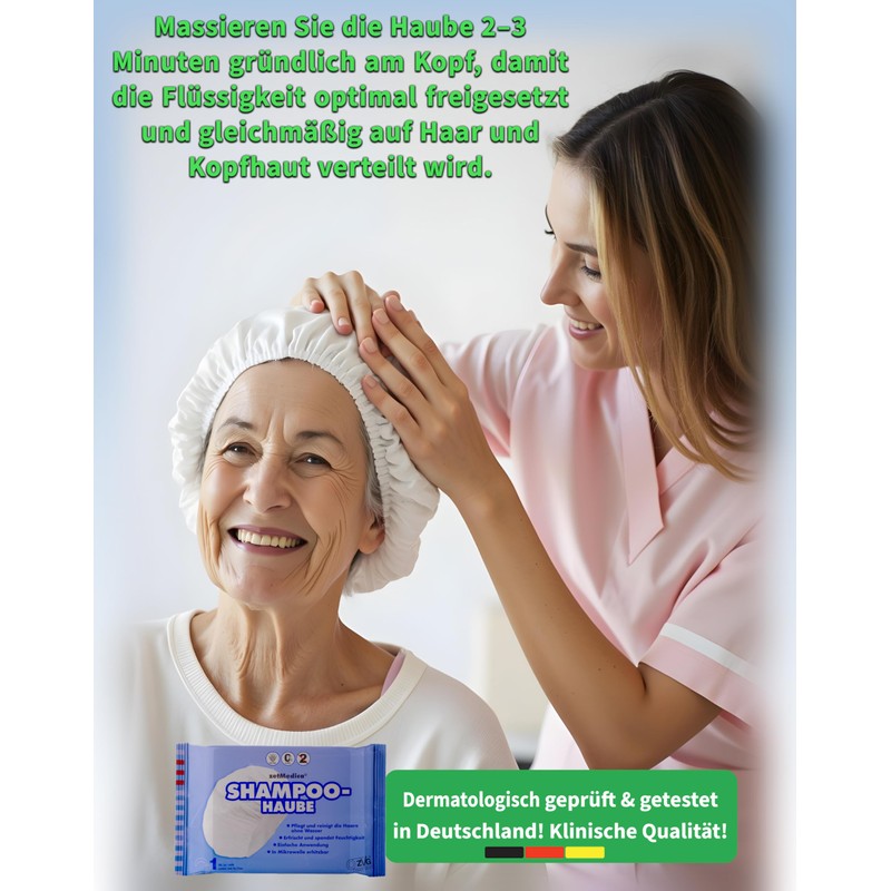 ZVG zetMedica 4 x Disposable Shampoo Caps - Shampoo Hood