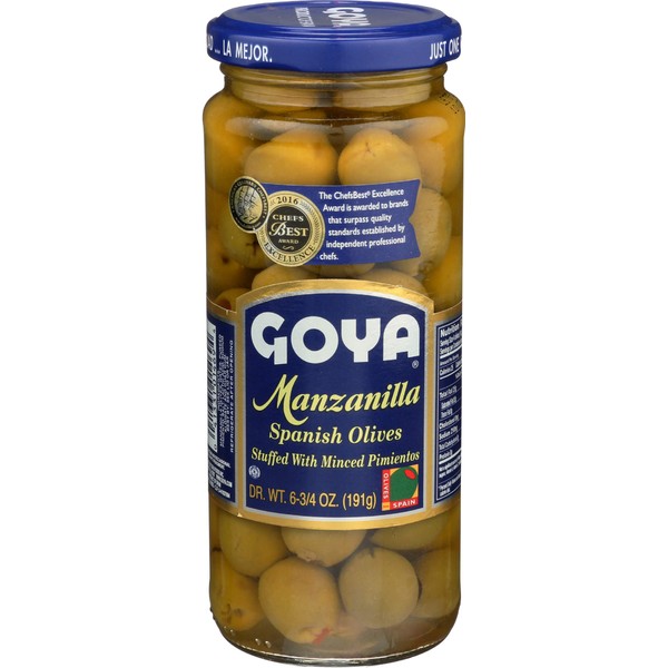 Goya Manzanilla Spanish Olives, 6.75 Ounce (Pack of 24)