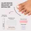 NAILD Soft Gel Press On Toe Nails, 32 x Thin