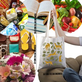 PYOUL Leopard Cheetah Lover Gift Leopard Design Tote Bag Leopard Fan Handbag Zoo Animal Lover Gift Zookeeper Gift (Leopard Design Tote)