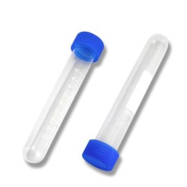 Extend Lab 10ml Plastic Test Tubes - Ideal for Various Uses like Scientific Experiments, Birthday Party Favors, Plant Propagation, Storage Solutions & More - Clear Tubes With Secure Caps - 10ml, 10pcs