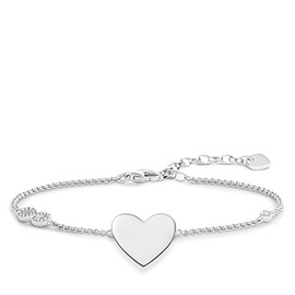 Thomas Sabo Sterling Silver Glam & Soul "Heart Bracelet with Infinity l19,5 V