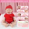IVITA 12 inch Lifelike Sleeping Full Platinum Silicone Baby Doll