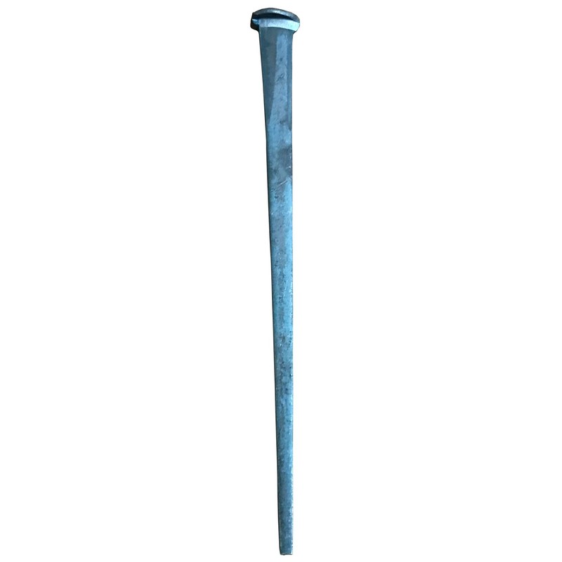 6"- Steel Square Common Rose Head STANDARD-60d - Large Spike