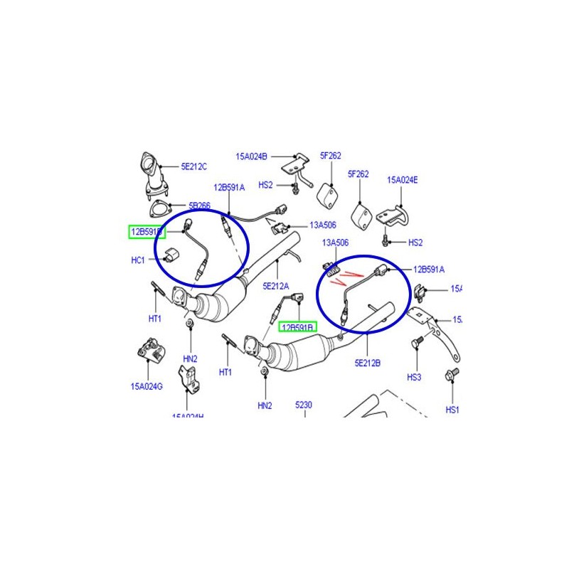 LAND ROVER OXYGEN SENSOR FRONT RANGE ROVER 06-09 DENSO MHK501140