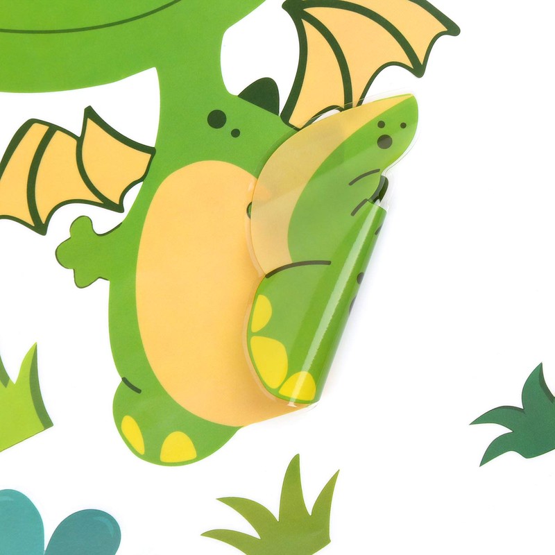CCINEE 85 PCS Dinosaur Window Cling Decals for Kids,Assorted Cute