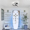 CANEOE Black Hallway Ceiling Light Fixtures 24W Dimmable LED Ceiling