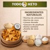 Totopos Keto Botana de Almendra 40 Piezas (Naturales) 125 gramos