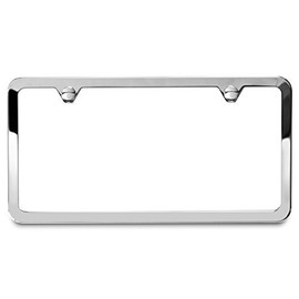 AutoStuff - Camisasca Polished Mirror Bright License Plate Frame