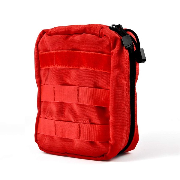 Tactical First Aid Bag, First Aid Kit Bag Empty for Car, Travel, Sports, Camping, Home, Hiking or Office, Molle EMT Pouches Emergency Survival Kit-Red