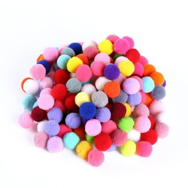 2000 Pieces 10mm Mini Pom Poms Cheerleading Balls for Crafts Making,Hobby Supplies ,Assorted Mixed Color Soft Flutty Pom Poms for DIY Crafts Project Decorations