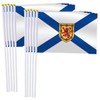 10 Pack Nova Scotia Handheld Small Flag,Mini Nova Scotian Hand