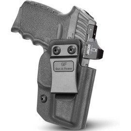 Gun&Flower IWB Kydex Holster Custom Fit:SCCY 9mm CPX-1/CPX-2 Gen 1-2-Not Fit CPX1/CPX2 Gen3