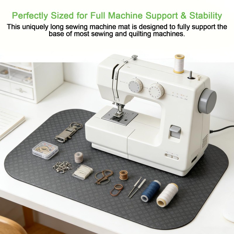 Sewing Machine Muffling Mat, 12"x20" (30x50cm) Long Anti-Vibration Mat, Large