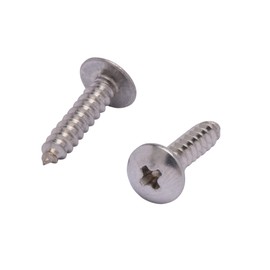 #6 X 5/8" Stainless Truss Head Phillips Wood Screw, (100pc), 18-8 (304) Stainless Steel Screws by Bolt Dropper