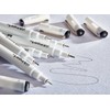 KINGART Inkline Fine Line Black Pens, Set of 6 with