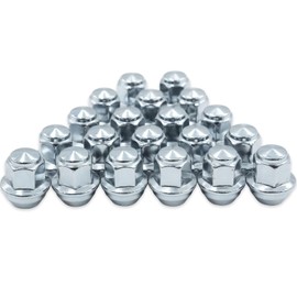 M12X1.5 Lug Nuts - 20pcs Chrome Acorn Wheel Lug Nuts Compatible with 2009-18 Ford Focus 2012-18 Fusion 2013-2020 Escape 2018 EcoSport 2011-19 Fiesta