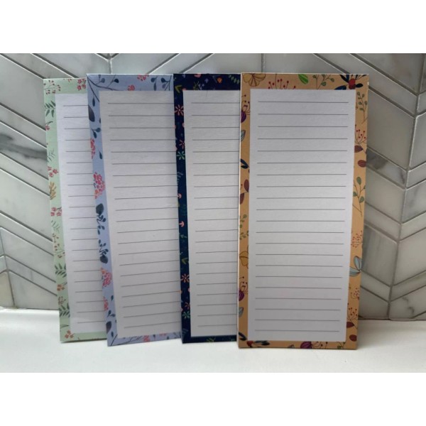 4 Pack Magnetic Notepads for Refrigerator,G
