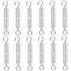 KEILEOHO Pack of 6 M5 Turnbuckles Stainless Steel, 122 mm