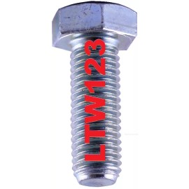 JH (5Pc) M6-1.0x70mm Full Thread Coarse Class 8.8 Hex Cap Screw Bolt Zinc