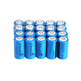 UltraFire 20pcs Ultrafire 16340 Battery 3.7V 1800mAh Rechargeable Batteries Cell RCR123A