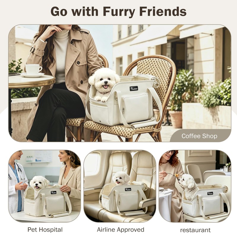 Pawaboo Dog Purse Carrier for Small,Under 9 Lbs