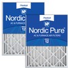 Nordic Pure 20x25x4 (19_1/2 x 24_1/2 x 3_5/8) Pleated MERV