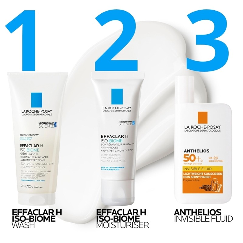 La Roche-Posay Effaclar H Iso-Biome Cleansing Cream for Facial Softens