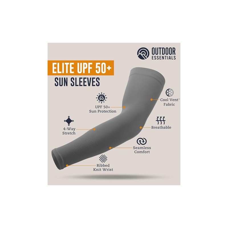 Outdoor Essentials UV Protection Cooling Arm Sleeves - UPF 50+