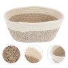 Closet Storage Bins Imitation Rattan Basket Cotton Rope Storage Plant