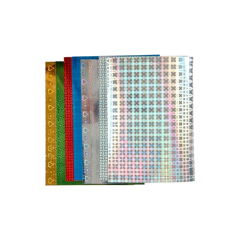 Creativ 449470 Holographic Paper, A4 21x30 cm, 120 g, 8asstd