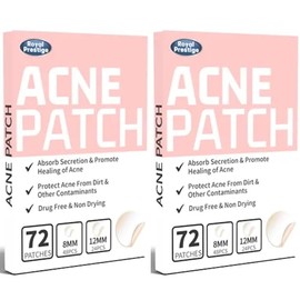144 Parches para acné. Parches hidrocoloides absorbentes para tratar la erupción de acné y espinillas para el cuidado de la piel. Funciona para todo t