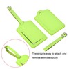 MECCANIXITY Luggage Tag PU Holders, 12x7cm Baggage Label Identifier with
