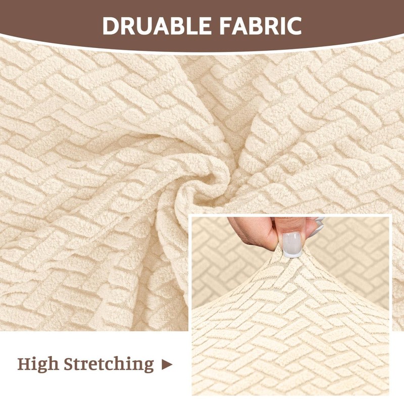 FUANGUI Bar Stool Covers Set of 4, Stretch Removable Bar