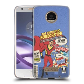 Head Case Designs Der Fantastische Meteorologe Fast Helden Comics Soft Gel Handyhülle Hülle kompatibel mit Moto Z Force/Z Force Droid