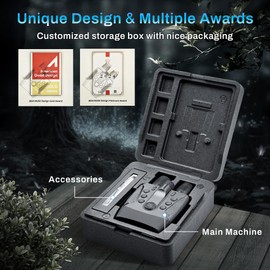 MILBOPAX Night Vision Goggles, 1968FT Infrared Night Vision Binoculars with 5000mAh Rechargeable Battery, 64G Card for 58MP Images & 4K Video, 4" HD Screen, 5X Dightal Zoom for Camping Hunting