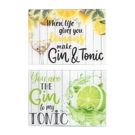 YöL 2x worktop saver chopping board glass kitchen non-slip gin tonic lemon lime