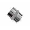 Naiture Brass 1/2 NPT Female Threaded Pipe Fitting Coupling, Chrome