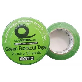 Performance Screen Supply Strong NO ADHESIVE RESIDUE Green Blockout Tape for Screen Printing 2 in x 36yard