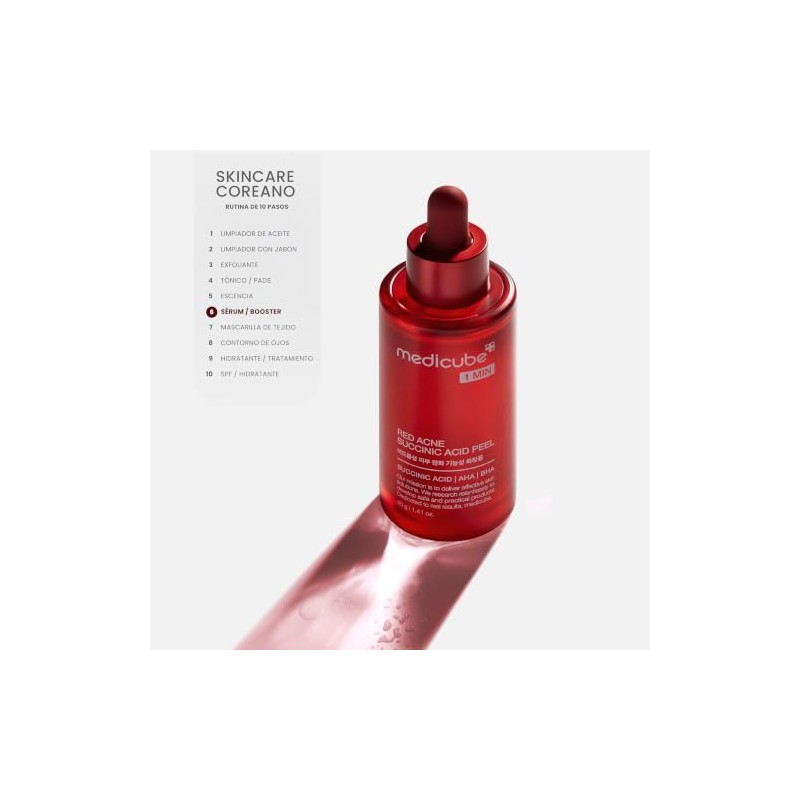 Medicube Red Acne Succinic Acid Peel Peeling Facial Coreano Ácido