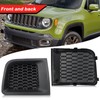 PGTOPONE 2PC Front Kidney Grilles Bezel Cover Kit for Jeep