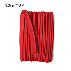 1.2CM*18M Piping Cord Trim Red Polyester Piping Cord Tape for Sewing Edge Trim