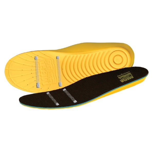 MEGAComfort Inc. unisex adult shoe insoles, Yellow,black, Women s Size 5-7 US