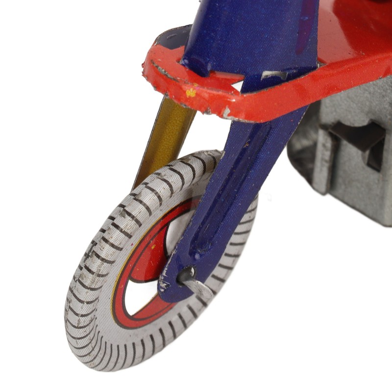 Elephant On Tricycle Tin Toy Retro Iron Handmade Elephant On