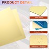 uxcell 2Pcs Pure Brass Sheet, 4" x 4", 18 Gauge