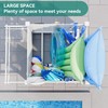 YITAHOME Pool Storage Bins with Towel Rack & 6 Moveable