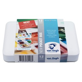 Van Gogh Watercolour pocket box basic colours | 12 half pans